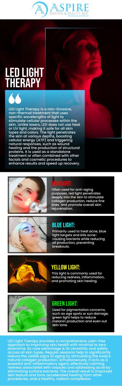 Common questions asked by clients: What is LED Light Therapy and how does it improve skin health? How does LED Light Therapy help with acne and inflammation? Is LED Light Therapy safe for all skin types? How many LED Light Therapy sessions are needed for visible results? Can LED Light Therapy be combined with facials or chemical peels? For more information, contact us or schedule an appointment online. We are conveniently located at 12932 N Dale Mabry Hwy, Tampa, FL 33618. We serve clients from Tampa FL, Egypt Lake-Leto FL, Town ‘n’ Country FL, Westchase FL, Temple Terrace FL, Lutz FL, Oldsmar FL, Keystone FL, Wesley Chapel FL, and surrounding areas.