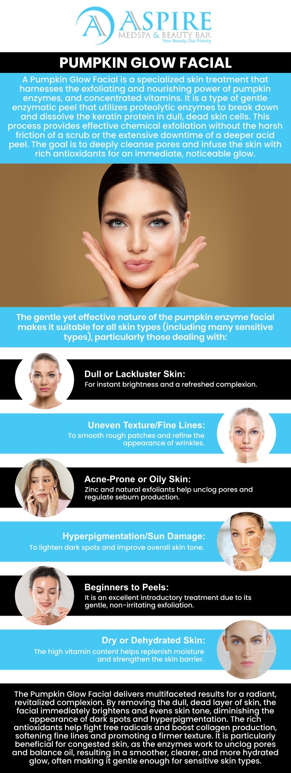 Common questions asked by clients: What is a Pumpkin Glow Facial and how does it benefit the skin? How often should I get a Pumpkin Glow Facial for best results? Is the Pumpkin Glow Facial suitable for sensitive or acne-prone skin? How long do the results of a Pumpkin Glow Facial typically last? For more information, contact us or schedule an appointment online. We are conveniently located at 12932 N Dale Mabry Hwy, Tampa, FL 33618. We serve clients from Tampa FL, Egypt Lake-Leto FL, Town ‘n’ Country FL, Westchase FL, Temple Terrace FL, Lutz FL, Oldsmar FL, Keystone FL, Wesley Chapel FL, and surrounding areas.