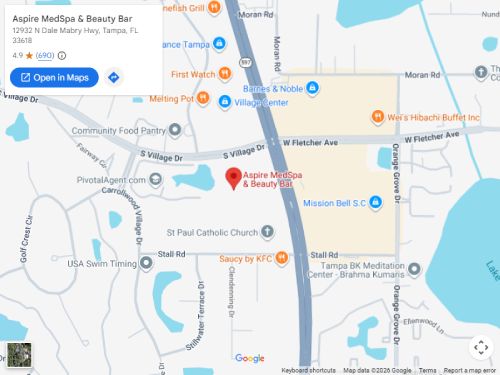 Get Directions to Aspire MedSpa and Beauty Bar in Tampa, FL